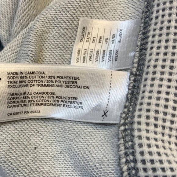 Roots Gender Free Quarter Zip Sweatshirt in Grey Size L Pockets - Picture 3 of 4